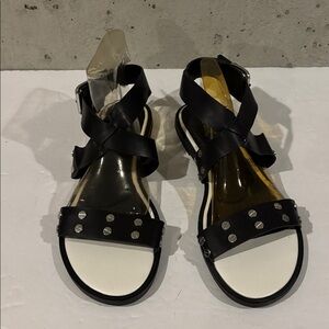 Nicole Black Dara Studded Sandals - 10